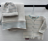 CARMINA 3PC CARDIGAN, BINI HAT & BLANKET